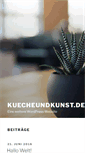 Mobile Screenshot of kuecheundkunst.de